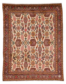Indo Oushak Rug, India, Early 20th C., 8'11'' x 11'4''