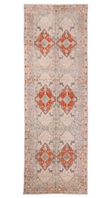 Cotton Agra Gallery Rug, India, Early 20th C., 5'10'' x 17'4''