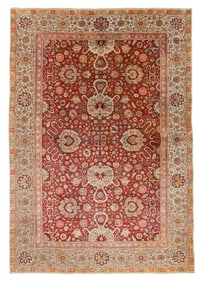 Fine Mansion Size Agra Rug, India, Mid 20th C., 11'4'' x 16'3''