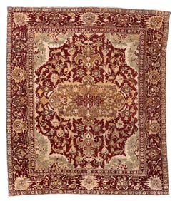 Agra Rug, India, Ca. 1880, 11'8'' x 13'11''