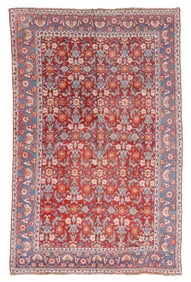 Cotton Agra Rug, India, Ca. 1900, 5'2'' x 8'9''