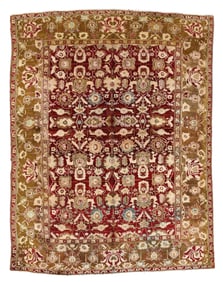 Agra Rug, India, Ca. 1880, 5'10'' x 7'7''