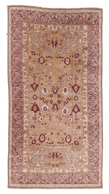 Mansion Size Agra Rug, India, Ca. 1890, 12'4'' x 23'4''