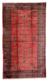 Mansion Size Ghazan Sarouk Rug, Persia, Ca. 1900, 13'7'' x 24'0''