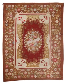 Aubusson Rug, France, Late 19th C., 8'3'' x 10'8''