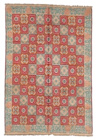 Cotton Agra Rug, India, Ca. 1920, 6'1'' x 8'9''