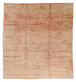 Cotton Agra Rug, India, Ca. 1910, 9'11'' x 10'9''