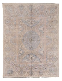 Cotton Agra Rug, India, Ca. 1920, 9'0'' x 12'0''