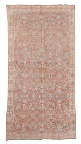 Cotton Agra Rug, India, Ca. 1920, 5'11'' x 11'1''