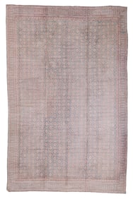 Mansion Size Cotton Agra Rug, India, Ca. 1910, 13'1'' x 20'4''