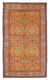 Cotton Agra Rug, India, Ca. 1920, 3'11'' x 6'9''