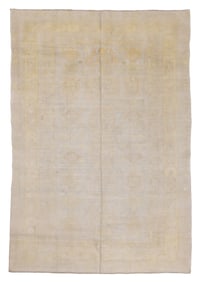 Cotton Agra Rug, India, Ca. 1920, 5'9'' x 8'5''