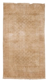 Cotton Agra Rug, India, Ca. 1920, 3'9'' x 6'10''