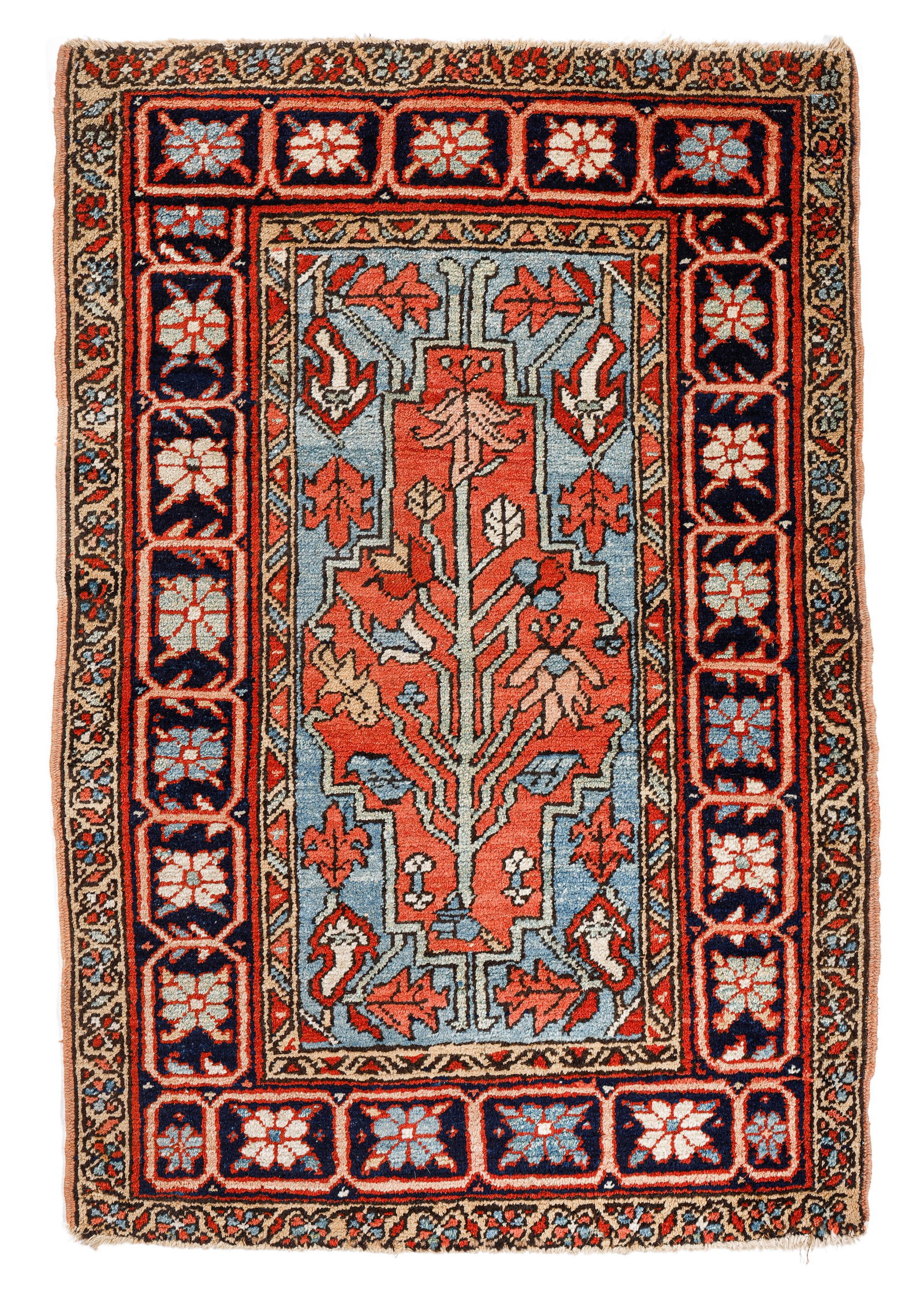 Small Heriz Tree of Life Rug, Persia, Ca. 1900, 2'11'' x 4'5'' (1 of 4)