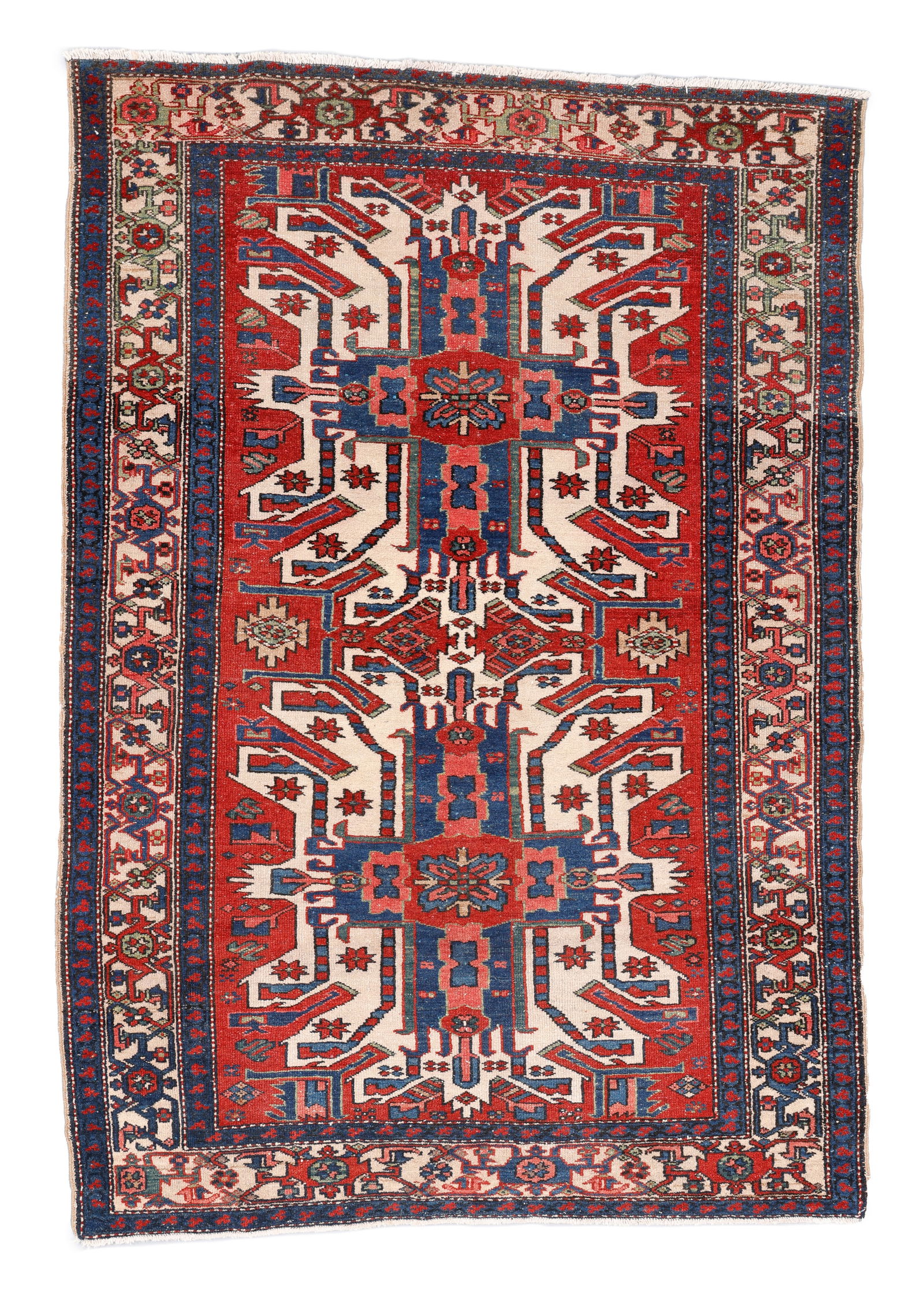Karadja Eagle Design Rug, Persia, Early 20th C., 4'11'' x 7'0'' (1 of 4)