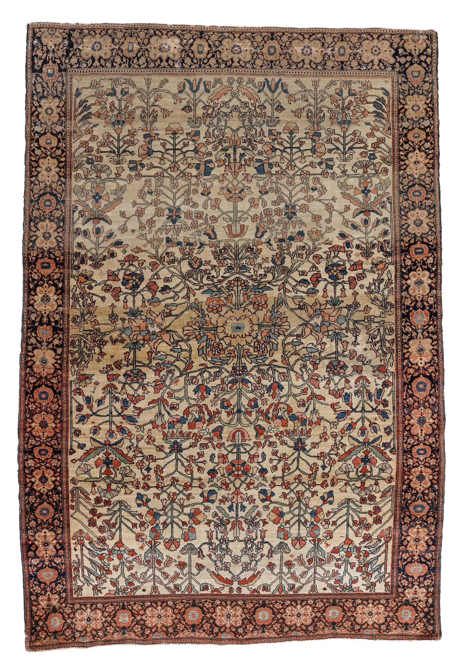 Sarouk Ferahan Rug, Persia, Ca. 1890, 4'6'' x 6'7'' (1 of 4)