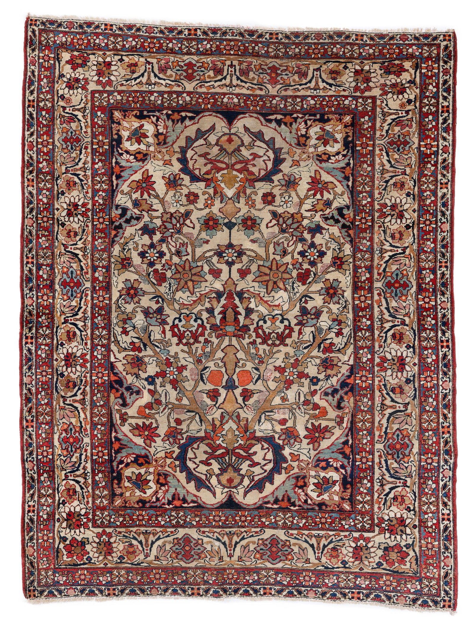 Lavar Kerman Rug, Persia, Ca. 1890, 4'6'' x 6'0'' (1 of 4)