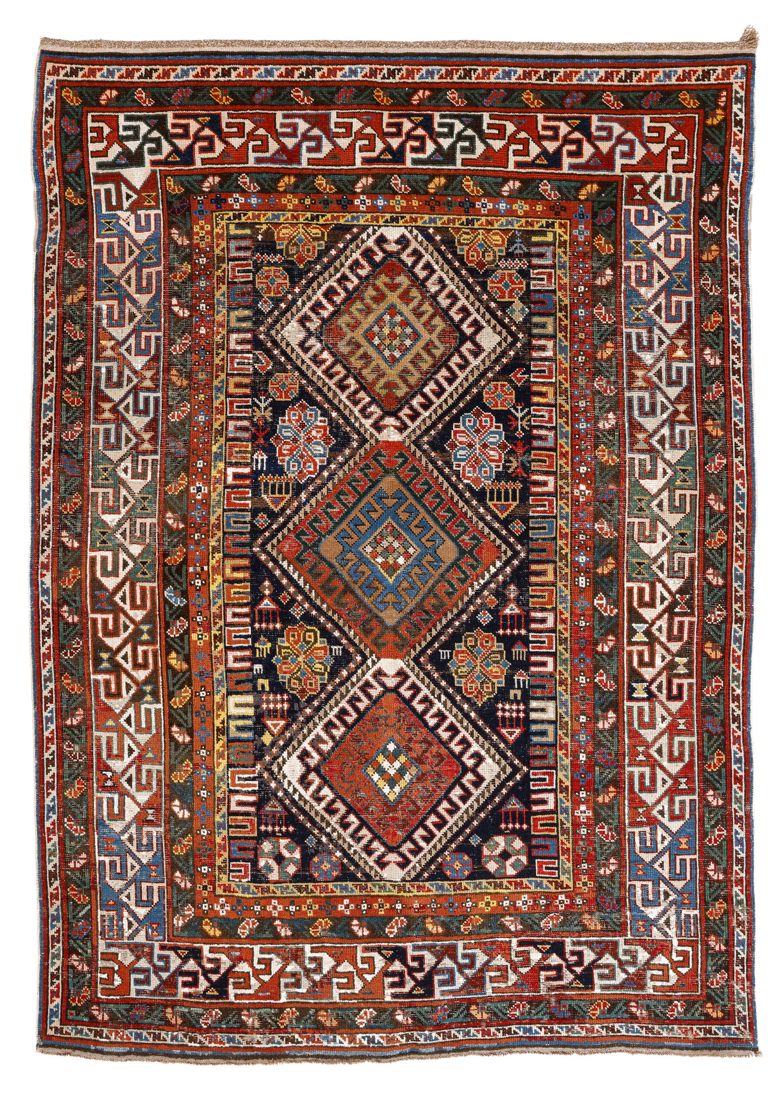 Shirvan Rug, Caucasus, Late 19th C., 4'6'' x 6'4'' (1 of 4)