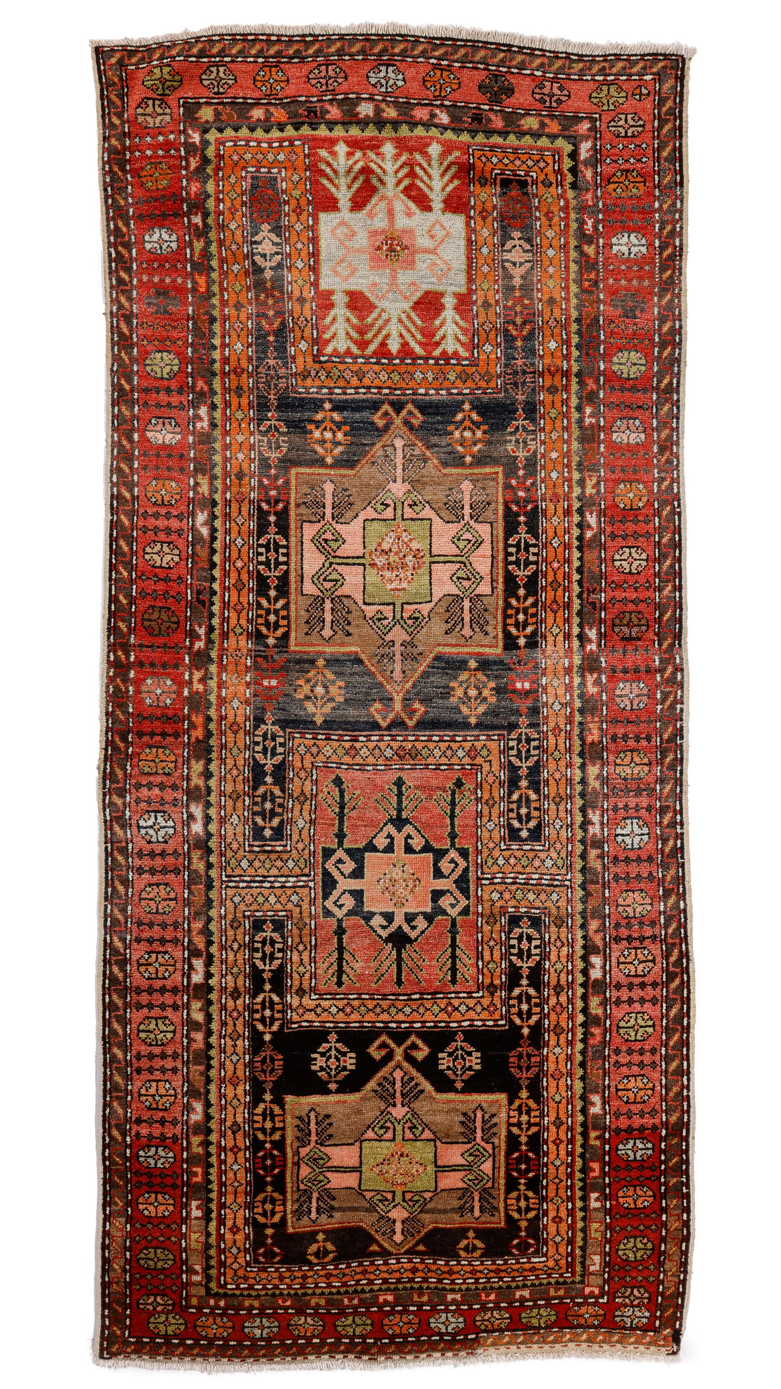 NW Persian Rug, , Early 20th C., 4'3'' x 9'6'' (1 of 4)