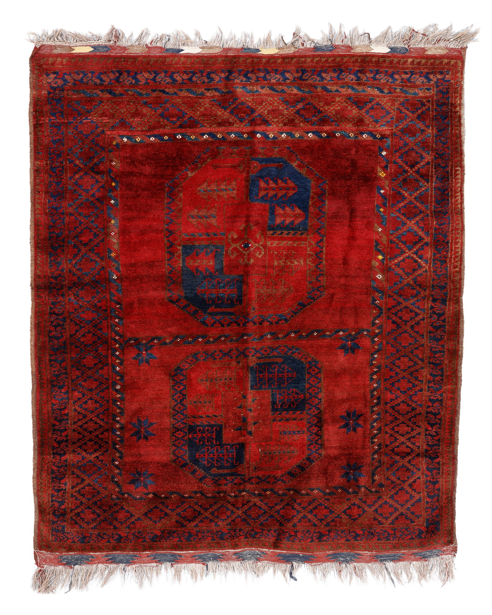 Ersari Wedding Rug, Afghanistan, Early 20th C., 4'0'' x 4'7'' (1 of 4)