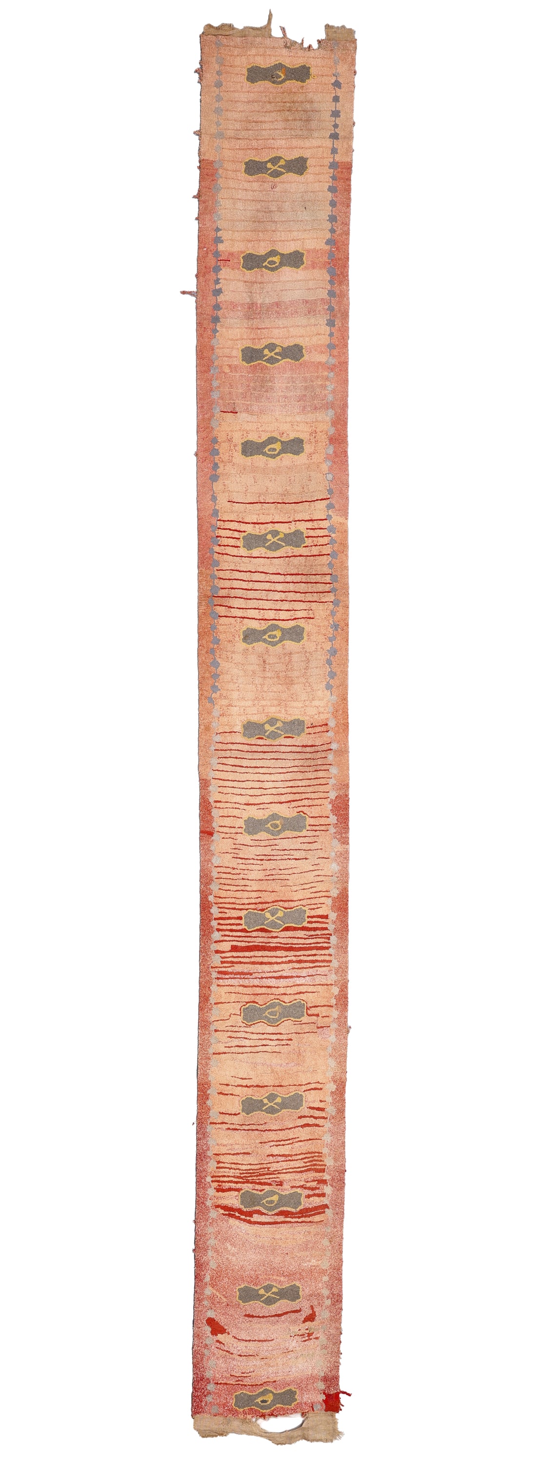 Incredibly Long Musical Theme Hooked Rug , USA, Early 20th C., 2'3'' x 21'0'' (1 of 4)