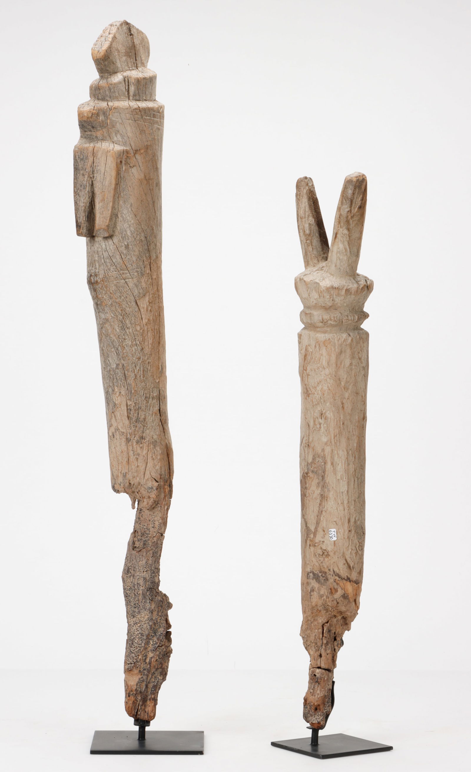 2 Mossi Posts, Burkina Faso, 25", 32" (1 of 5)