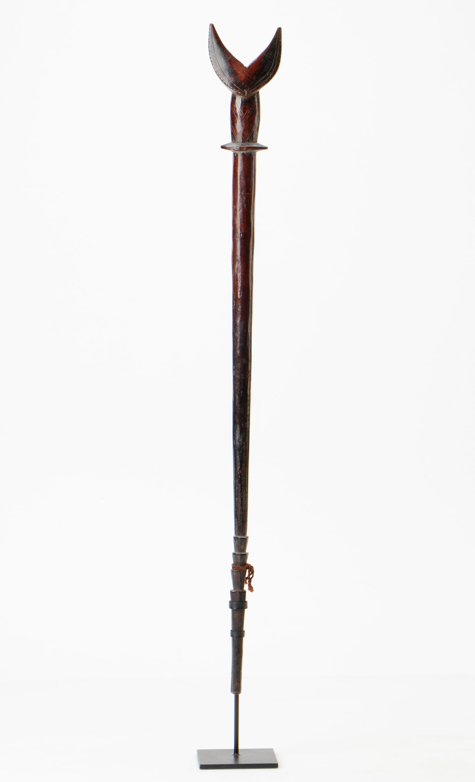 Tall Bwa Or Bobo Flute, Burkina Faso, L: 34.5", Published. (1 of 4)