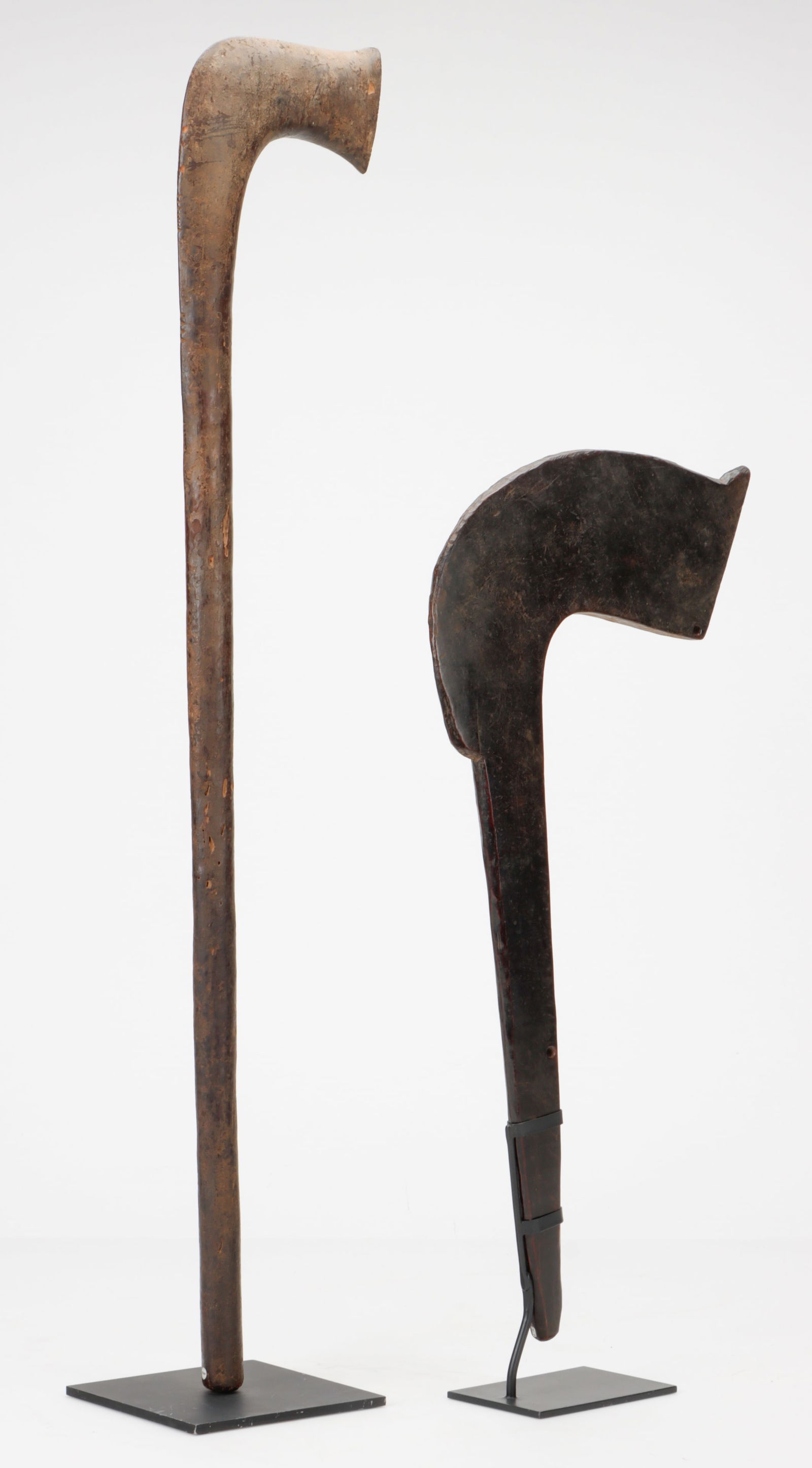 2 Bobo Scepters, Burkina Faso, H: 35", 24", Published. (1 of 5)