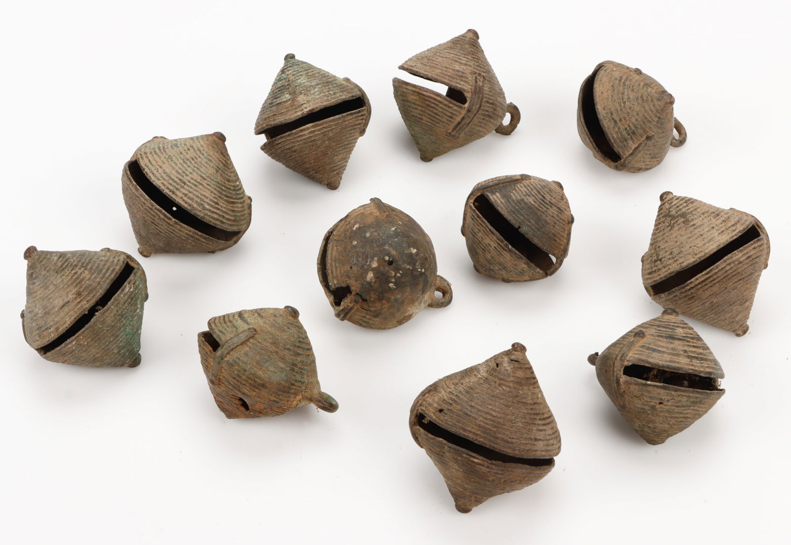 11 Bobo Lost Wax Cast Bells, Burkina Faso (1 of 4)