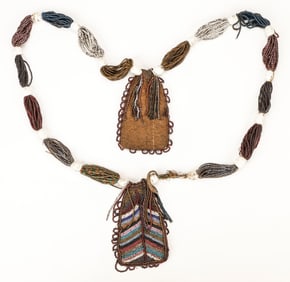 African Yoruba Diviner's Beaded Odigba Ifa Necklace