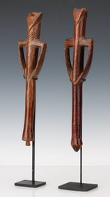2 African Mossi Flutes, Burkina Faso