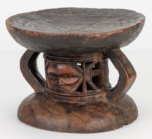 African Lwena (Luena) Stool, Angola