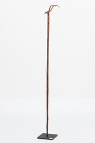 African Gurunsi Antelope Staff, Burkina Faso, L: 32"