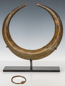 2 African Copper Alloy Necklaces