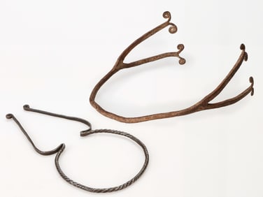 2 African Iron Adornments
