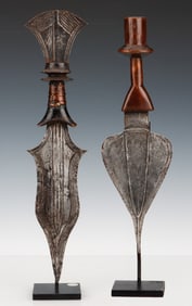2 West African Ceremonial Knives, DRC