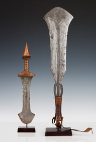 2 African Ceremonial Knives, DRC