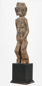 Large Kayan Dayak Hampatong Guardian Figure, Borneo, H: 46"