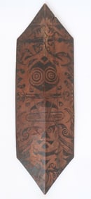 Very Early Dayak Kliau Dance Shield, Borneo, 19th C.