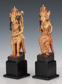 2 Indonesian Ancestral Shrine Figures
