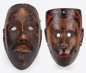2 Indonesia Drama / Festival Masks, Late 19th/20th C.