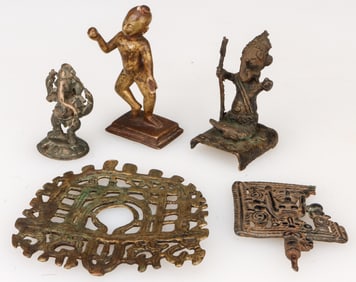 5 Antique Southeast Asian Bronzes