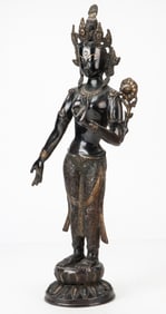 Sino-Tibetan Standing Figure of Tara, H: 28"