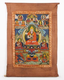 Tibetan Thangka of the Dalai Lama
