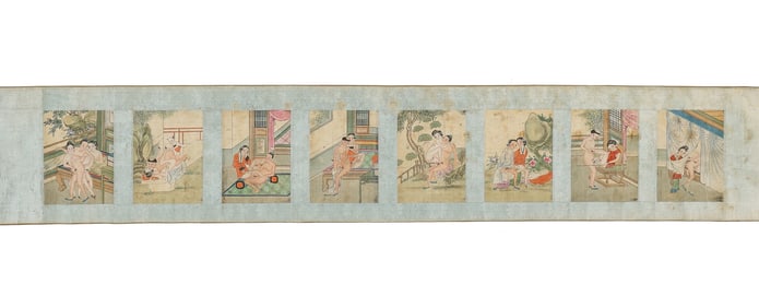 Antique Chinese Erotic Hand Scroll