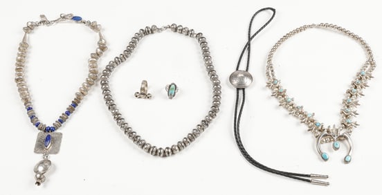 6 Native American Jewelry Items