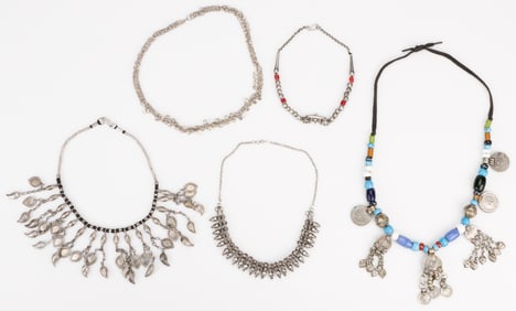 5 Yemeni Necklaces