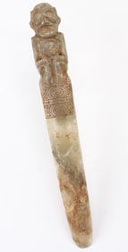 Taino Pre-Columbian Impressively Large Anthropic Vomit Stick