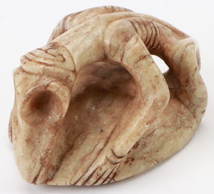 Taino Pre-Columbian Incredible Reptilian Form With Bird Head