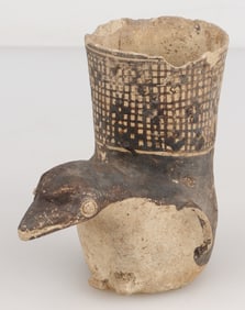 Pre-Columbian Chancay Pottery Bird Vessel